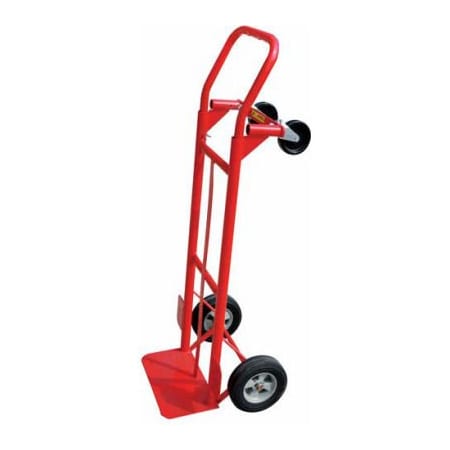 Milwaukee Hand Trucks Milwaukee 2-in-1 Convertible Hand Truck - Solid Rubber Wheels - 600 Lb. Capacity 35080